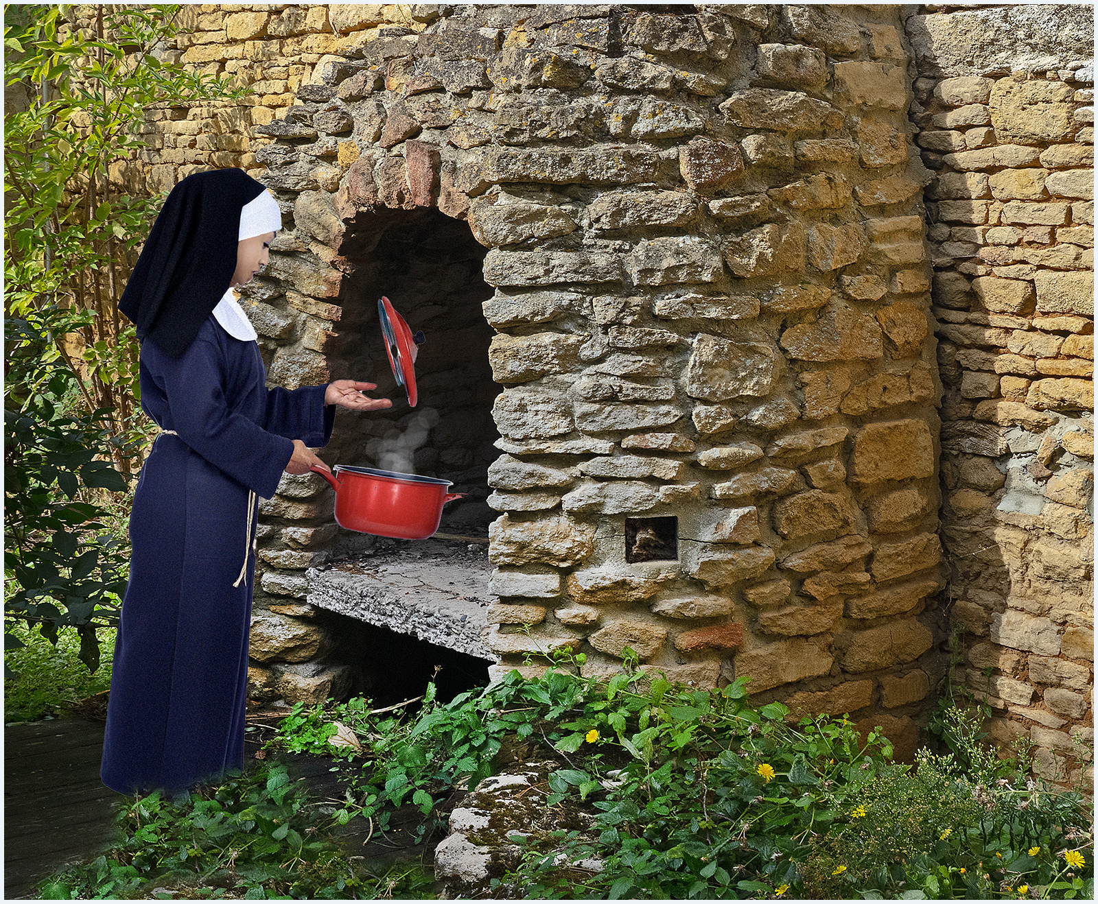 Our hotel Hastings near Caen used to be a convent Ai Nun has rturned 